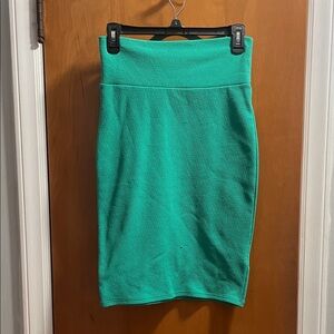 LuLaRoe Vibrant Teal Pencil Skirt